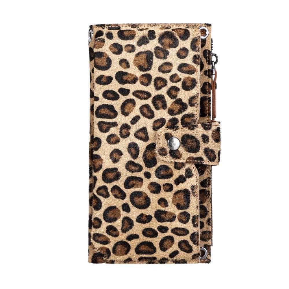 Lozan Leather Strap Wallet Leopard Bouletta