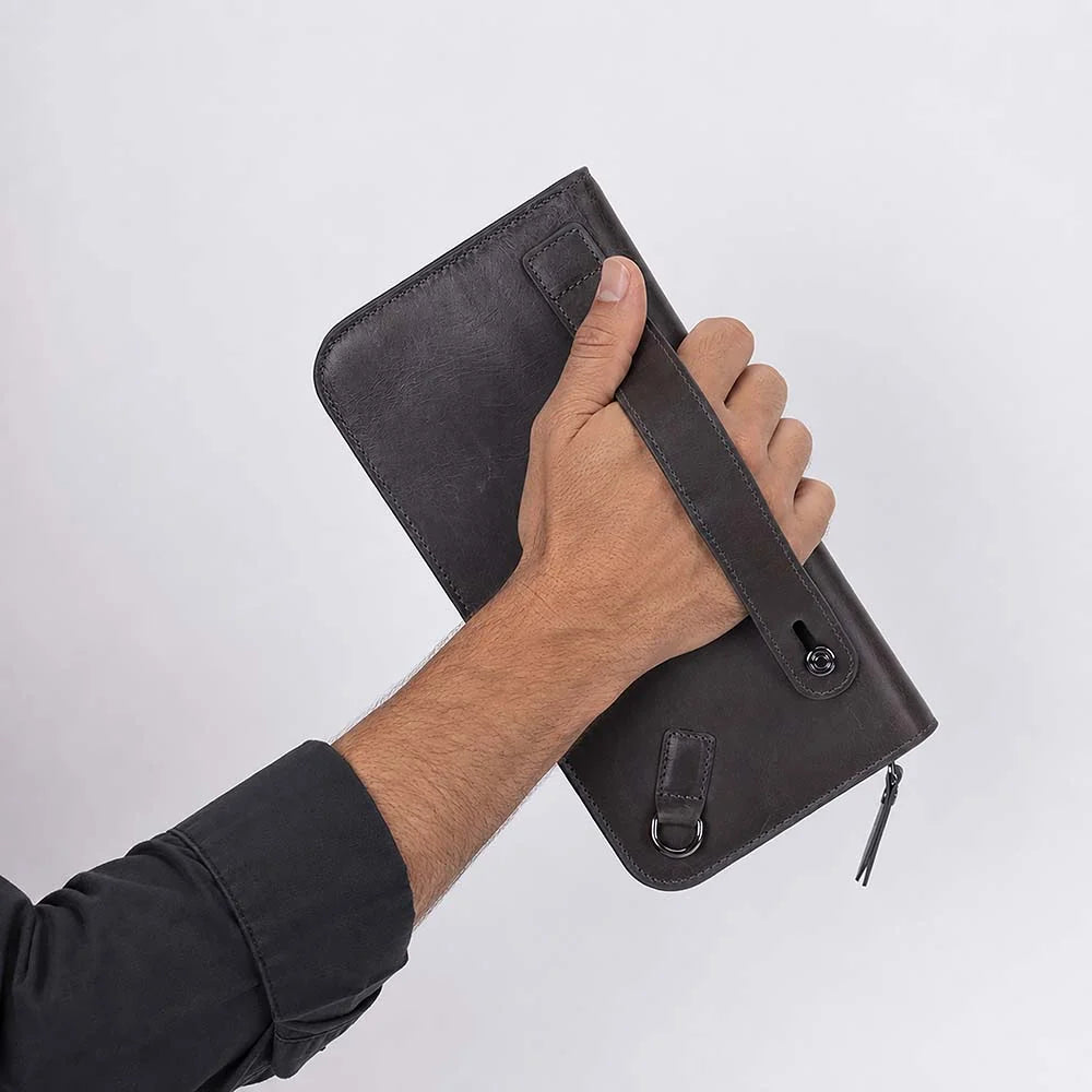 Leather Clutch Handbag - Novarco