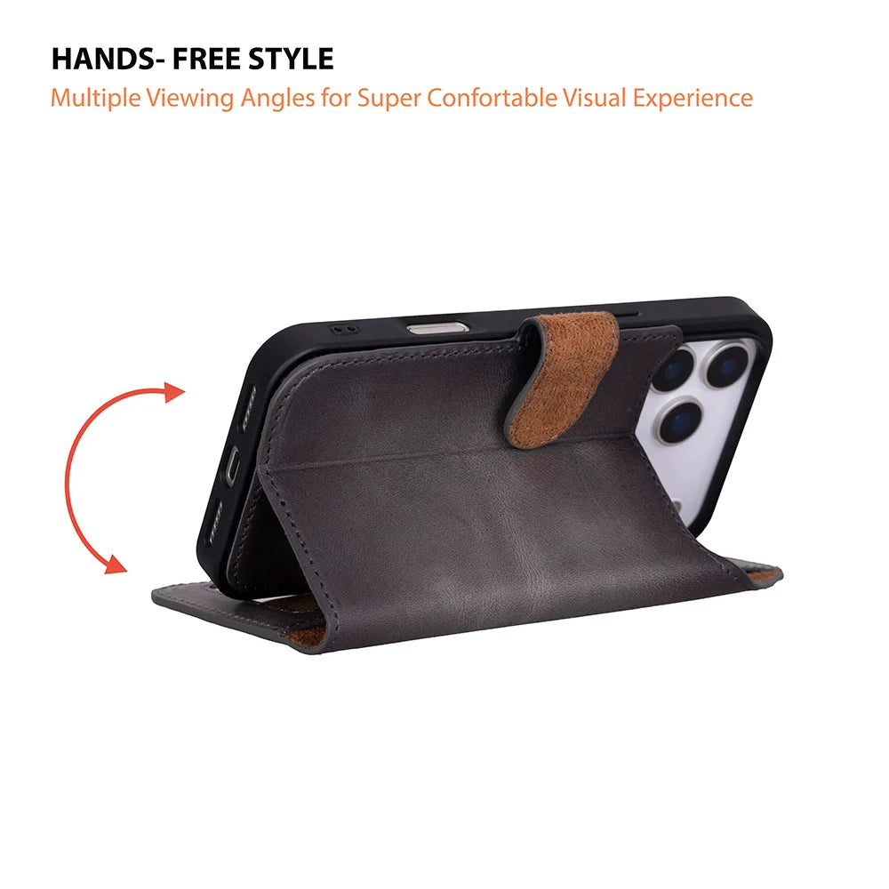 iPhone 18 Pro Max Leather Detachable Wallet Case - Magic