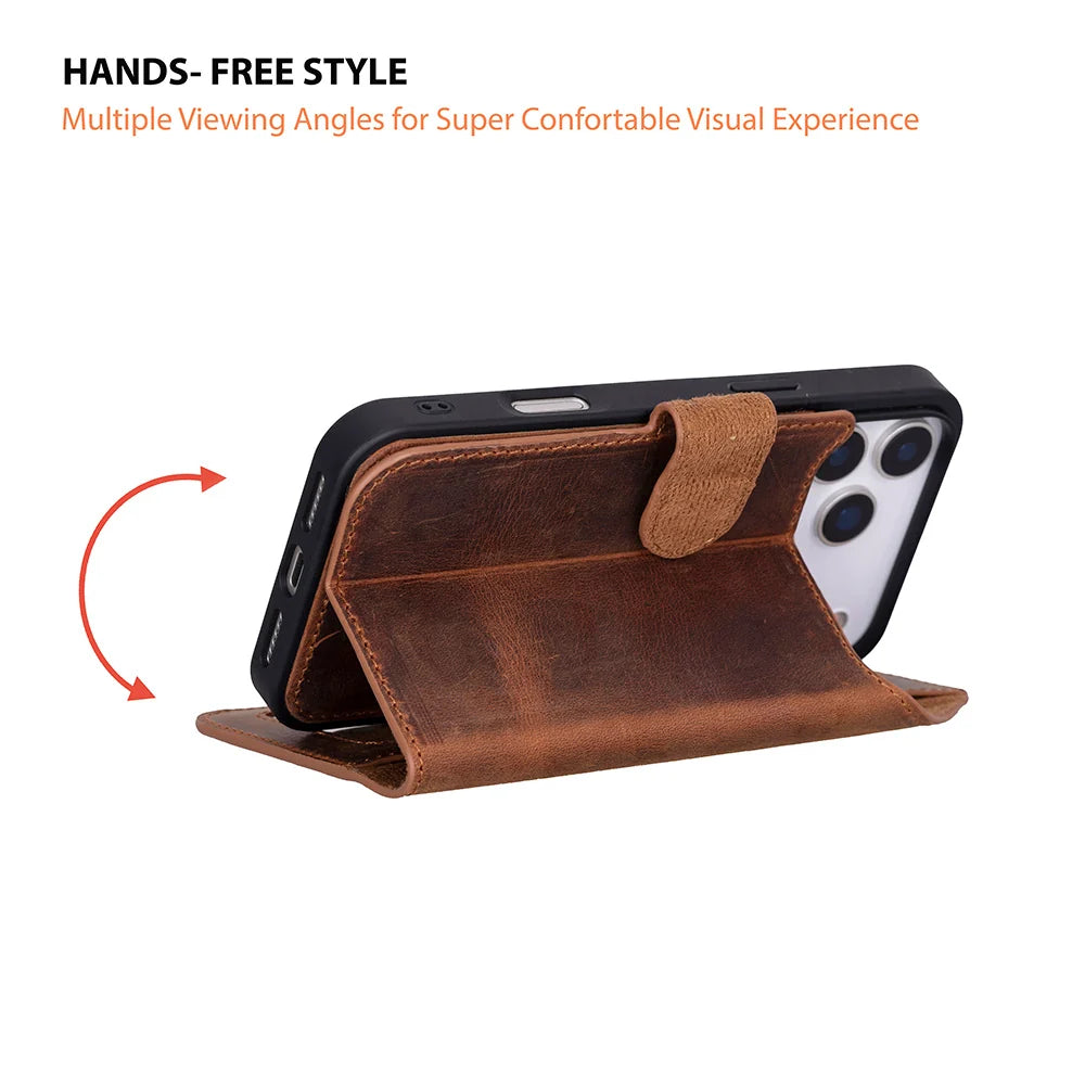 iPhone 18 Pro Max Leather Detachable Wallet Case - Magic