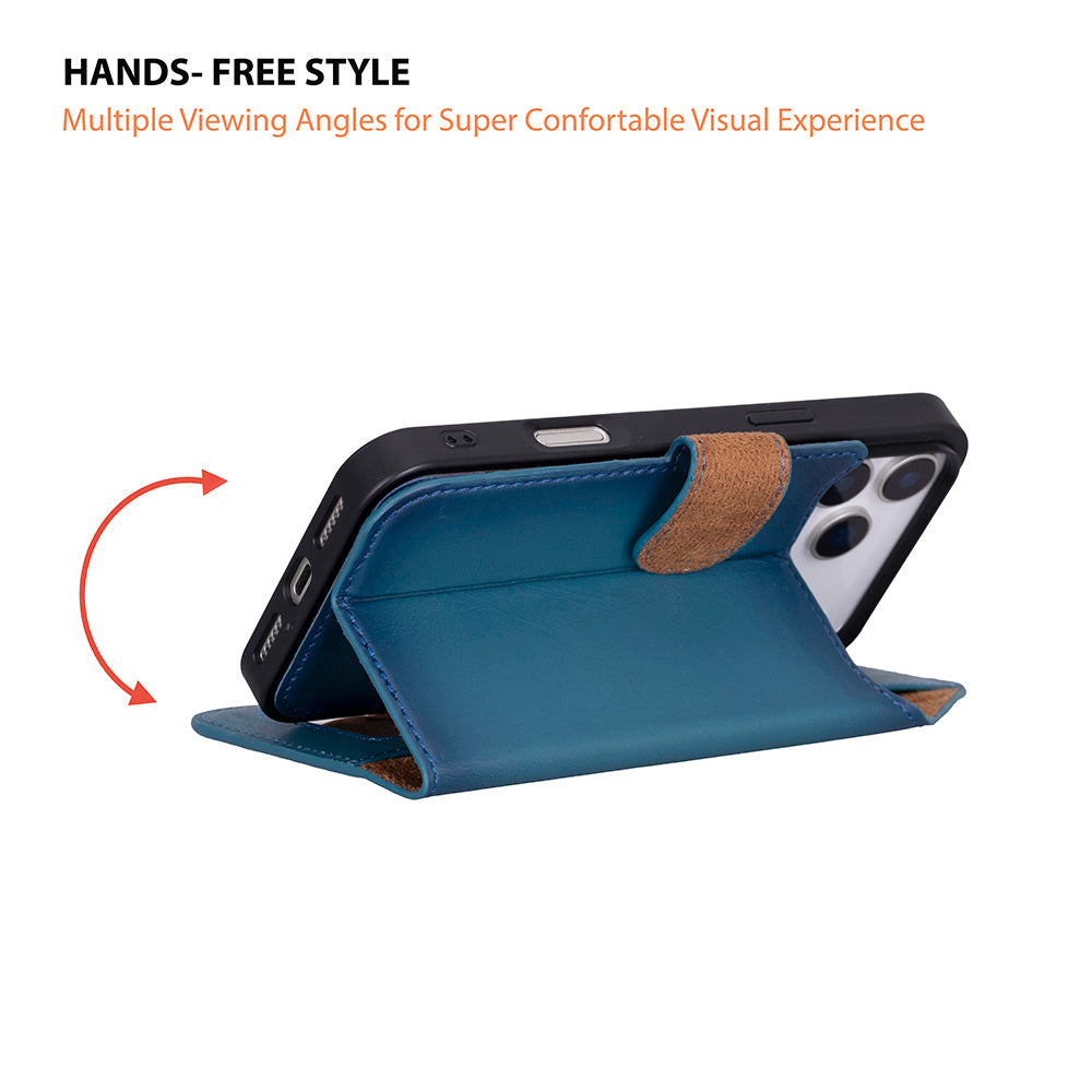 iPhone 17 Pro Leather Detachable Wallet Case - Magic Wallet