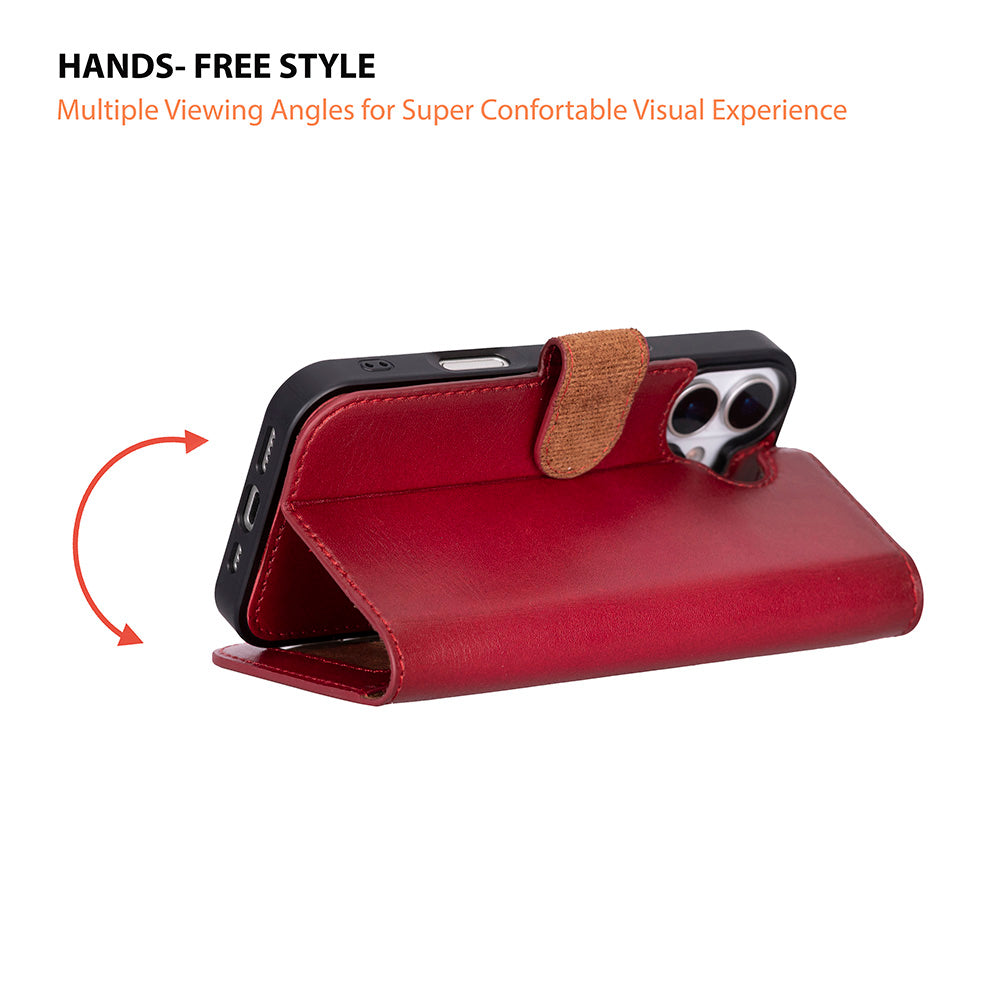 iPhone 17 Leather Detachable Wallet Case - Magic Wallet