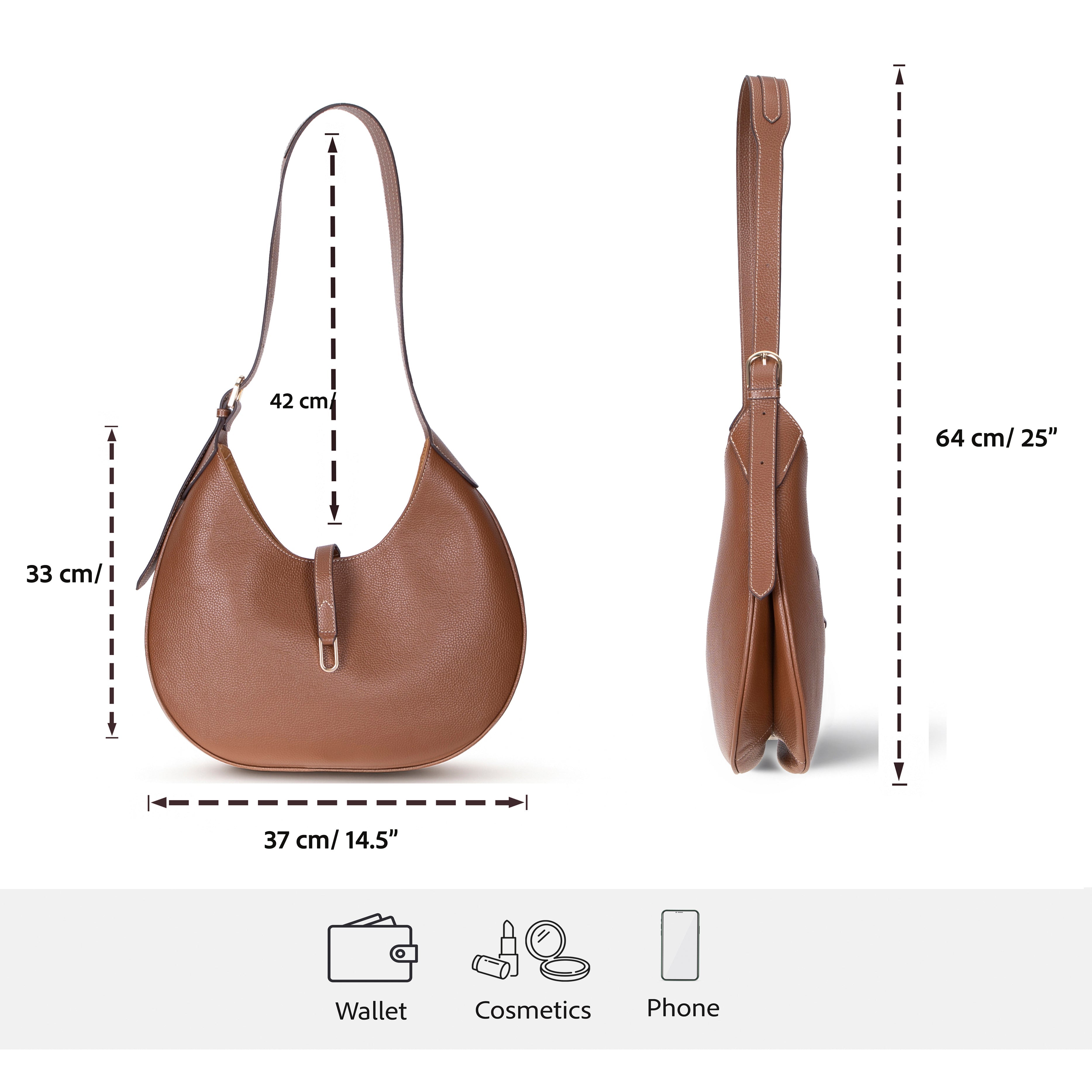 Women's Leather Bag - Rosa