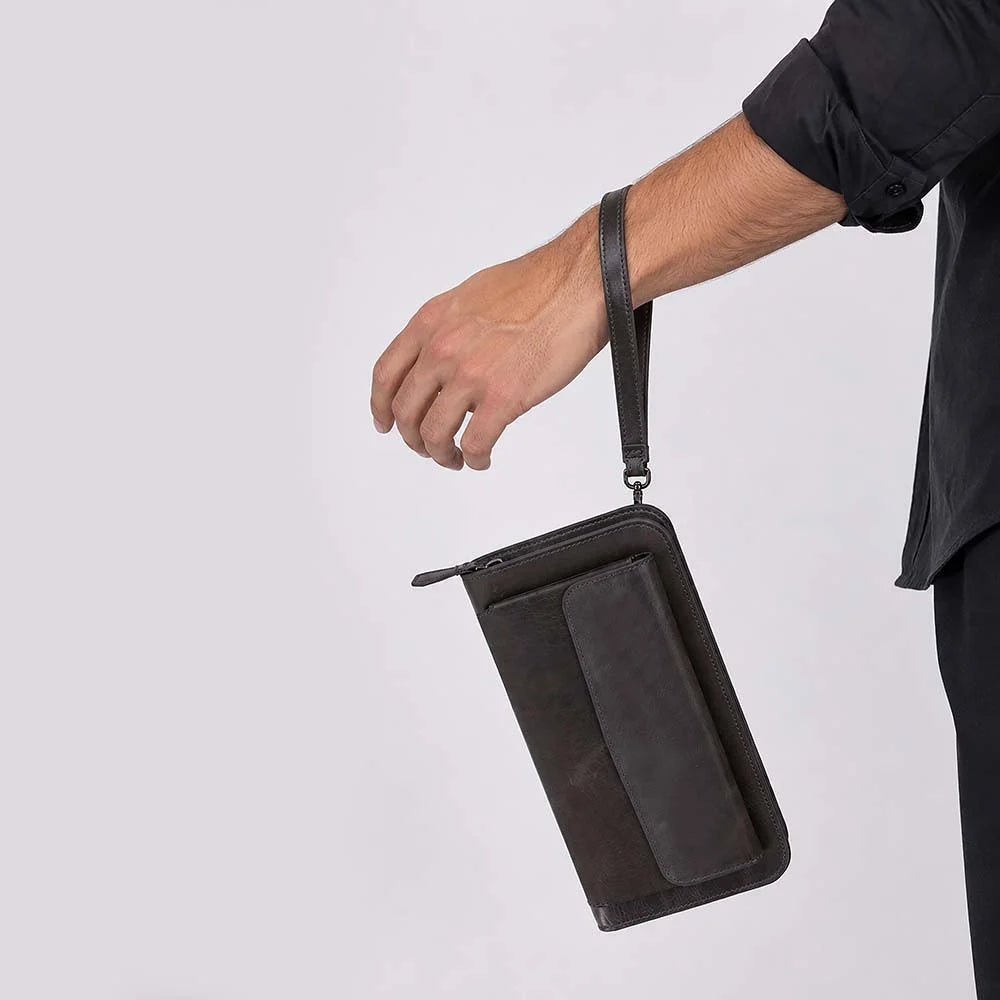 Leather Clutch Handbag - Novarco