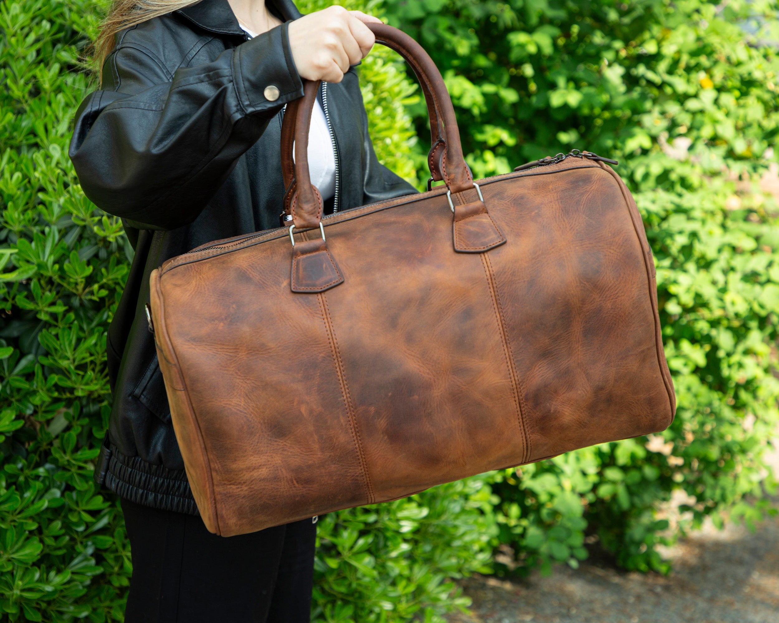 Wochenend-Reisetasche aus Leder – Dolly