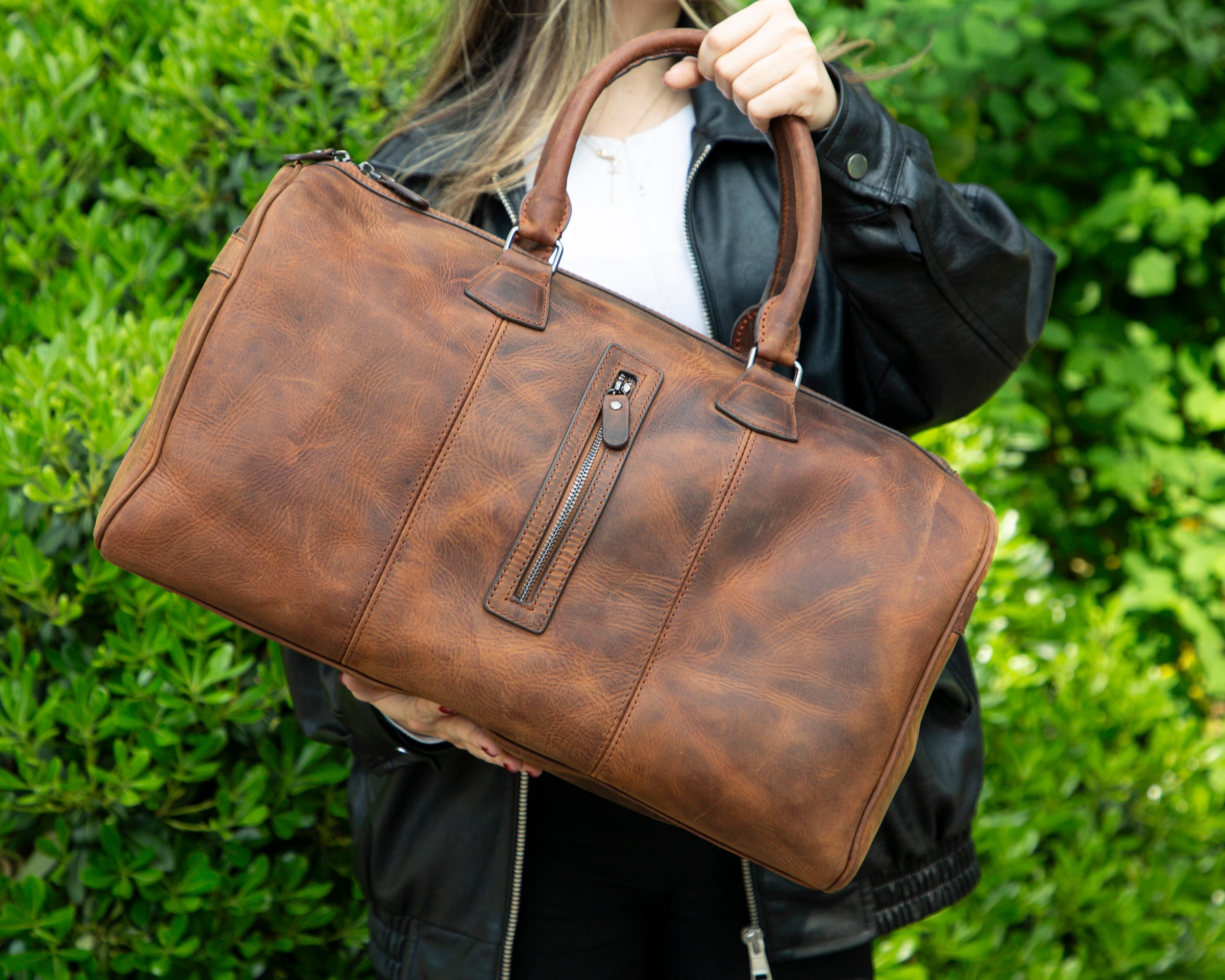 Wochenend-Reisetasche aus Leder – Dolly
