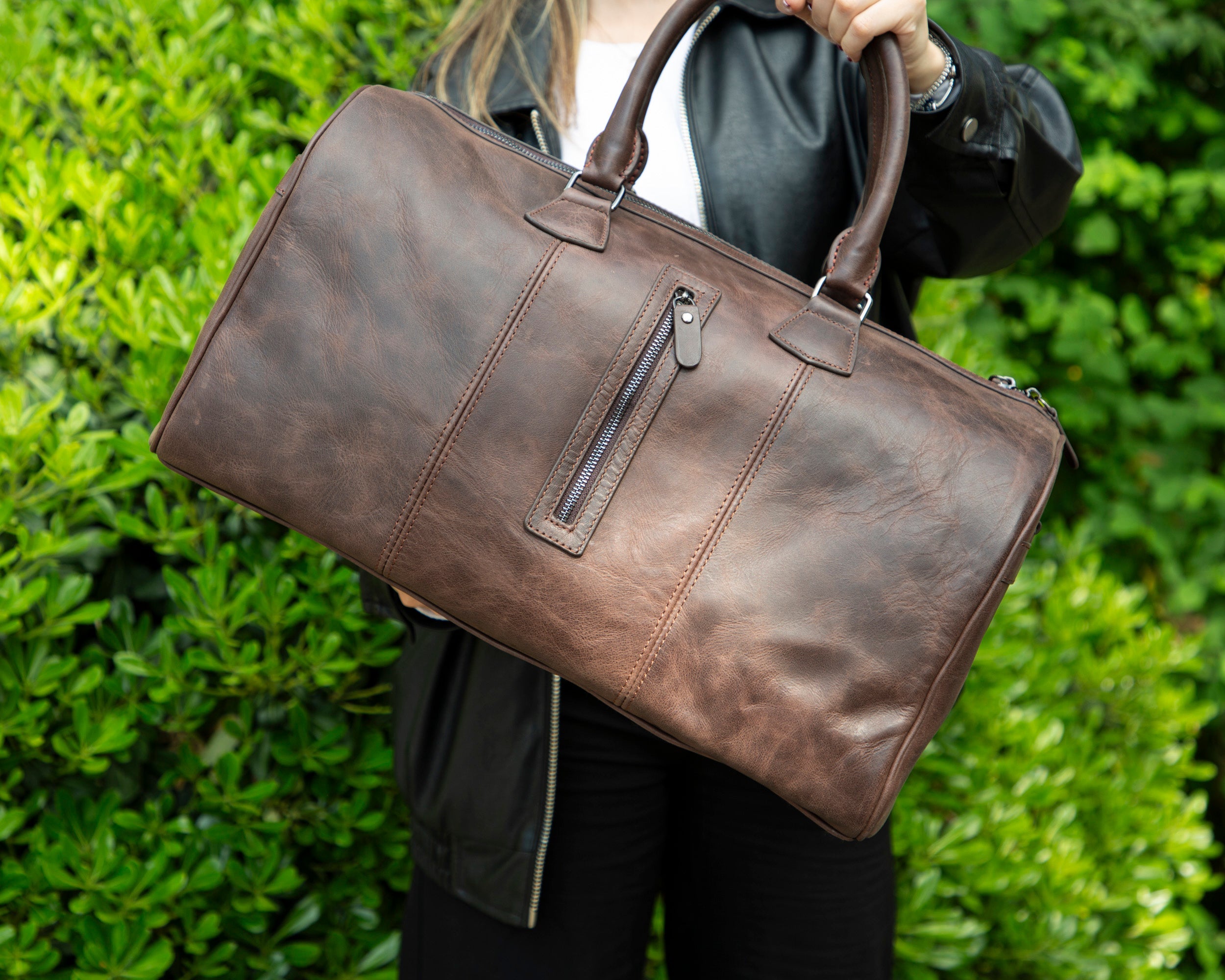 Wochenend-Reisetasche aus Leder – Dolly
