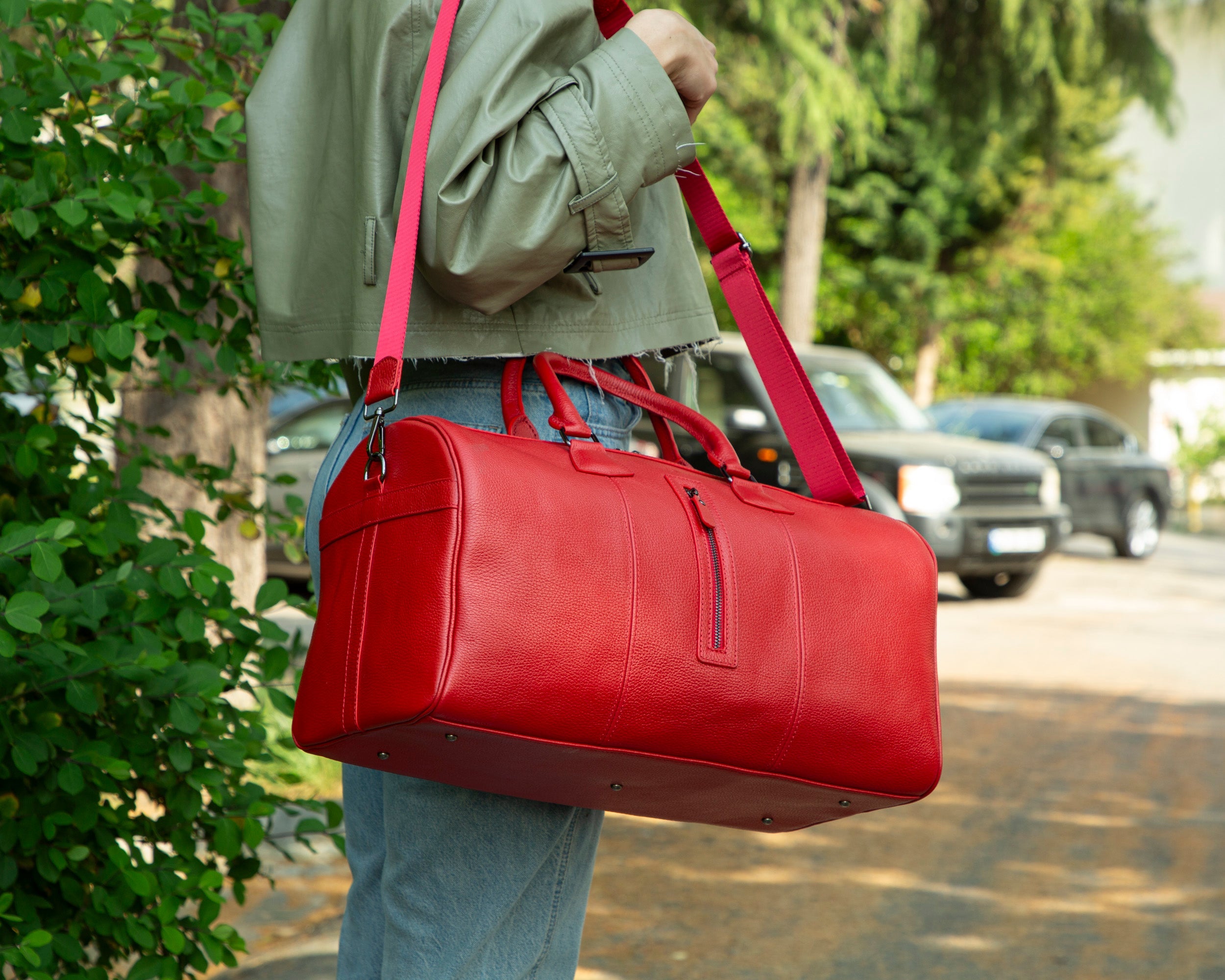 Wochenend-Reisetasche aus Leder – Dolly