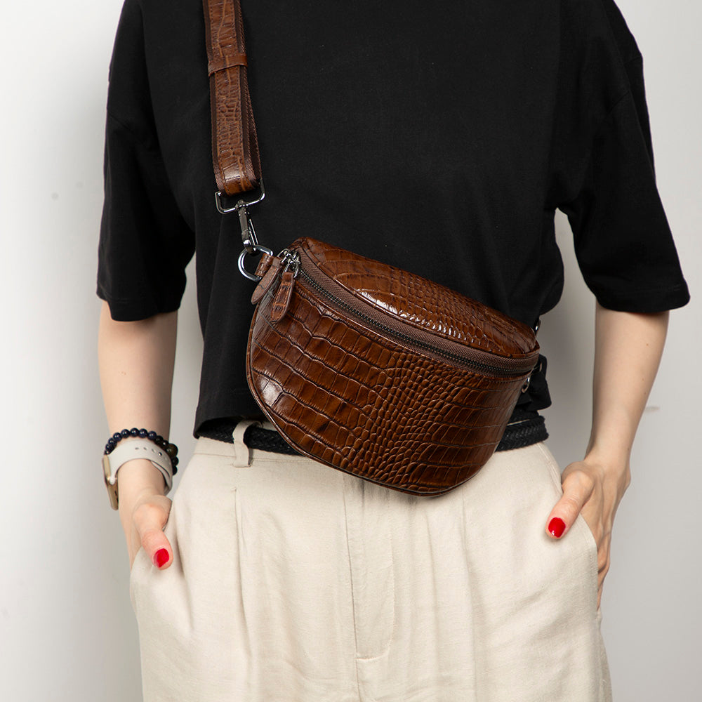 Leather Crossbody Bag - Alora
