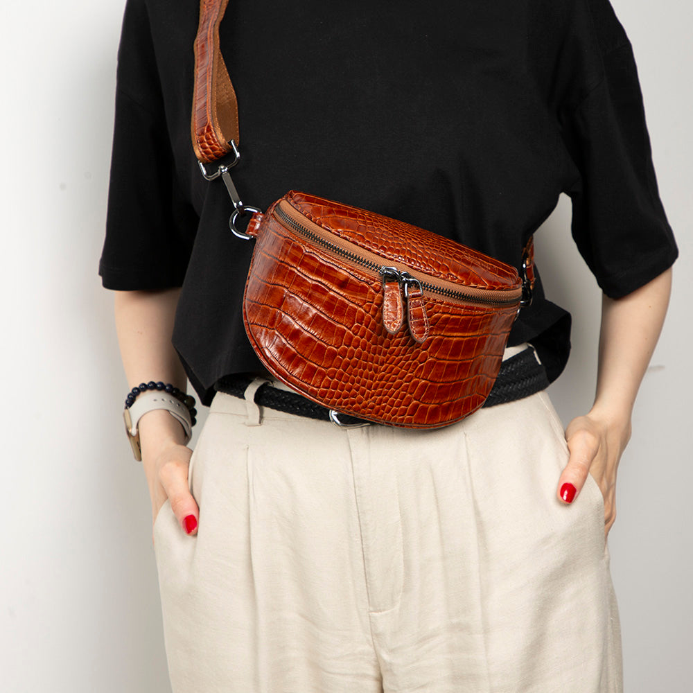 Leather Crossbody Bag - Alora
