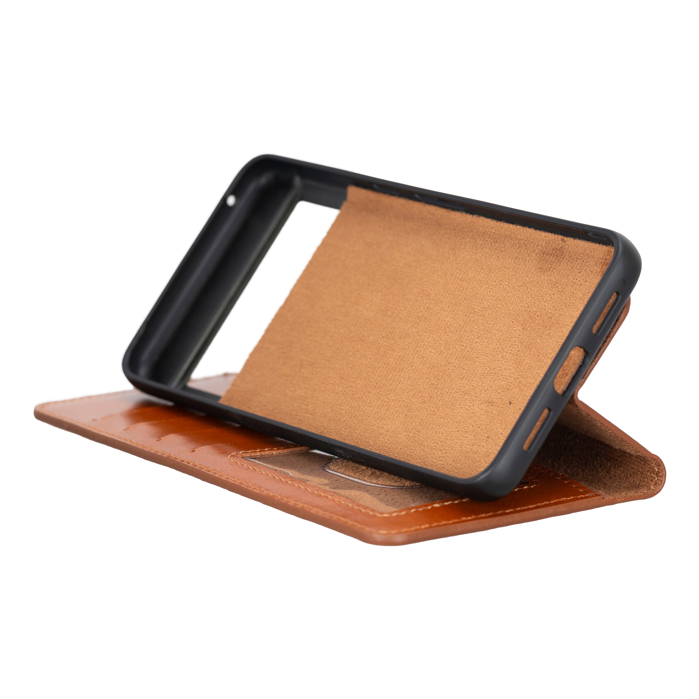 Google Pixel 8 Pro Detachable Leather Wallet Case -  Magic Wallet