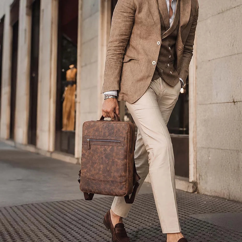 Genuine Leather Backpack - Marlow