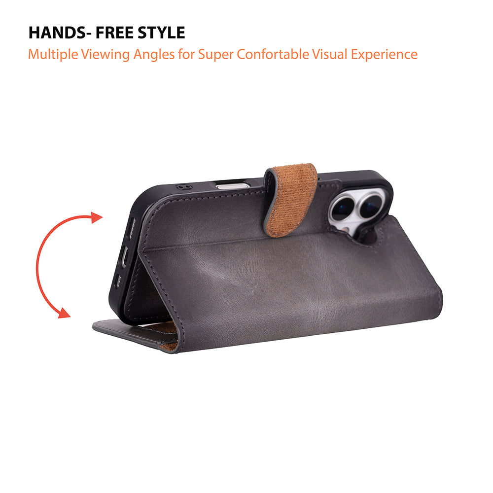 iPhone 17 Leather Detachable Wallet Case - Magic Wallet