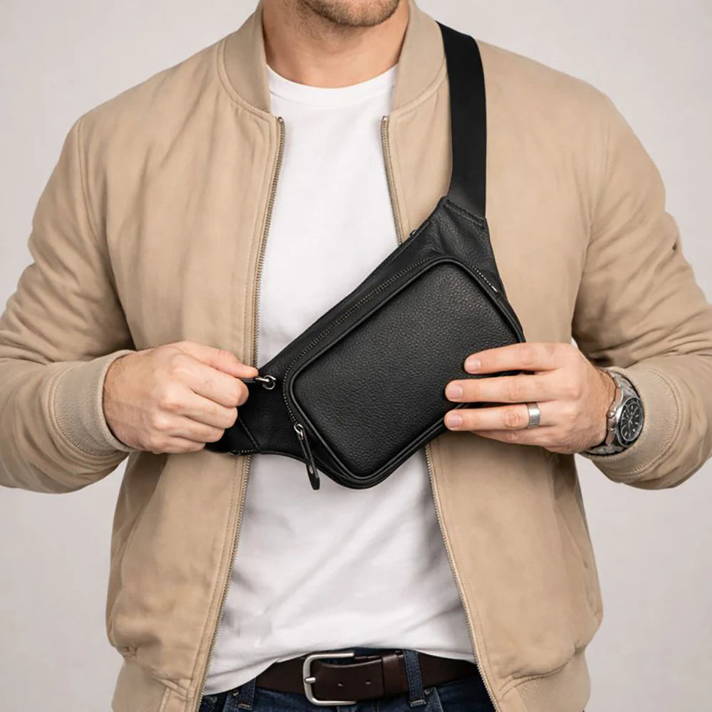 Genuine Leather Waist Bag - Apex
