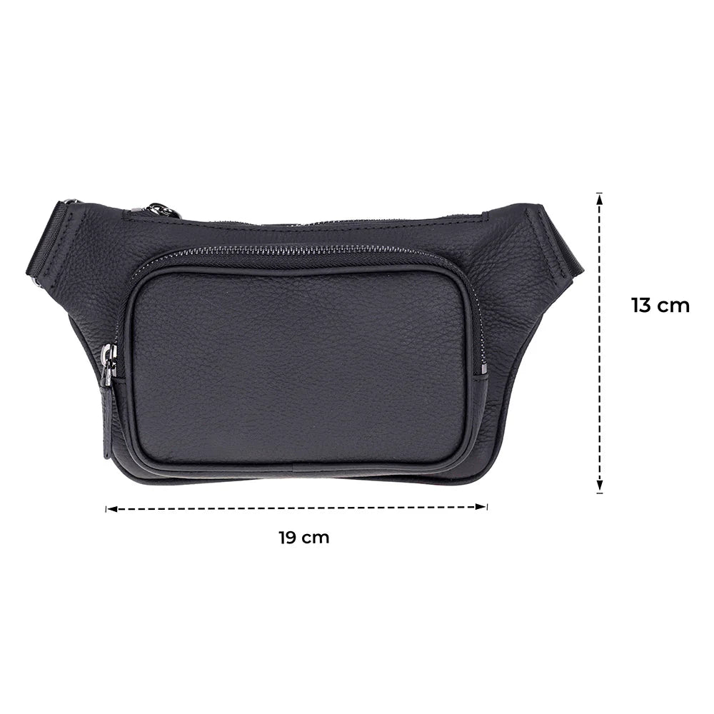 Genuine Leather Waist Bag - Apex