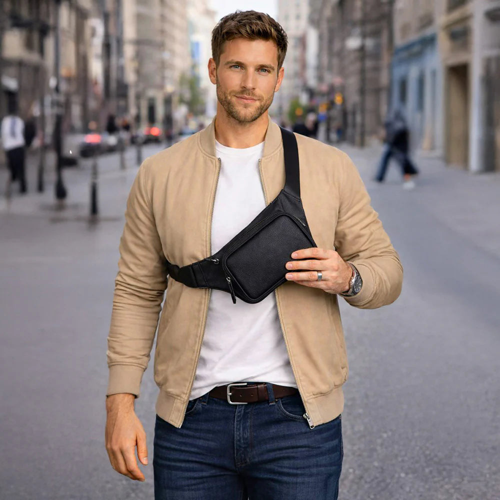 Genuine Leather Waist Bag - Apex