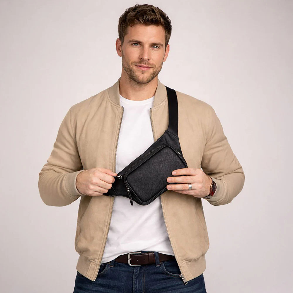Genuine Leather Waist Bag - Apex