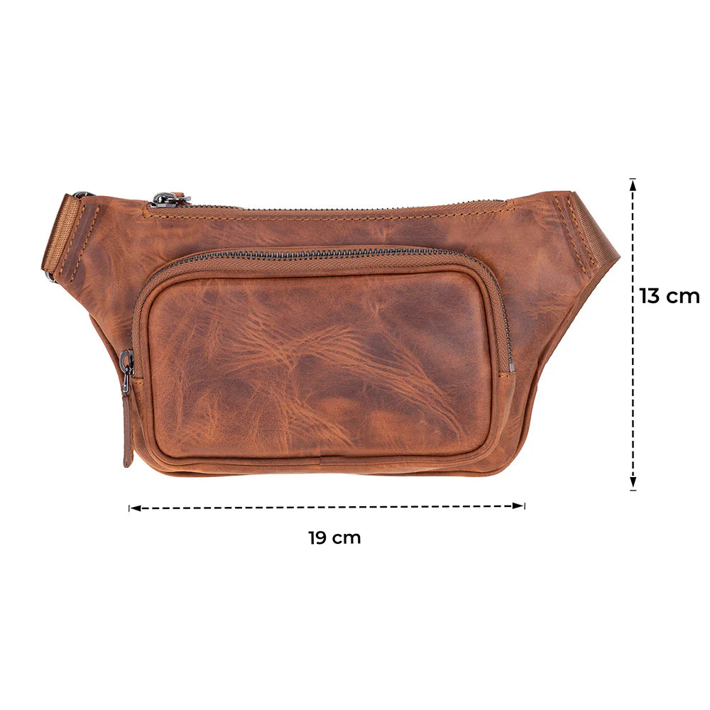Genuine Leather Waist Bag - Apex