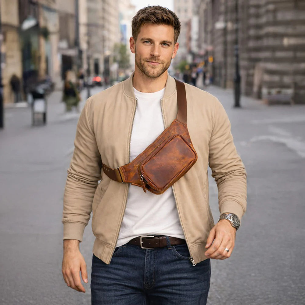 Genuine Leather Waist Bag - Apex