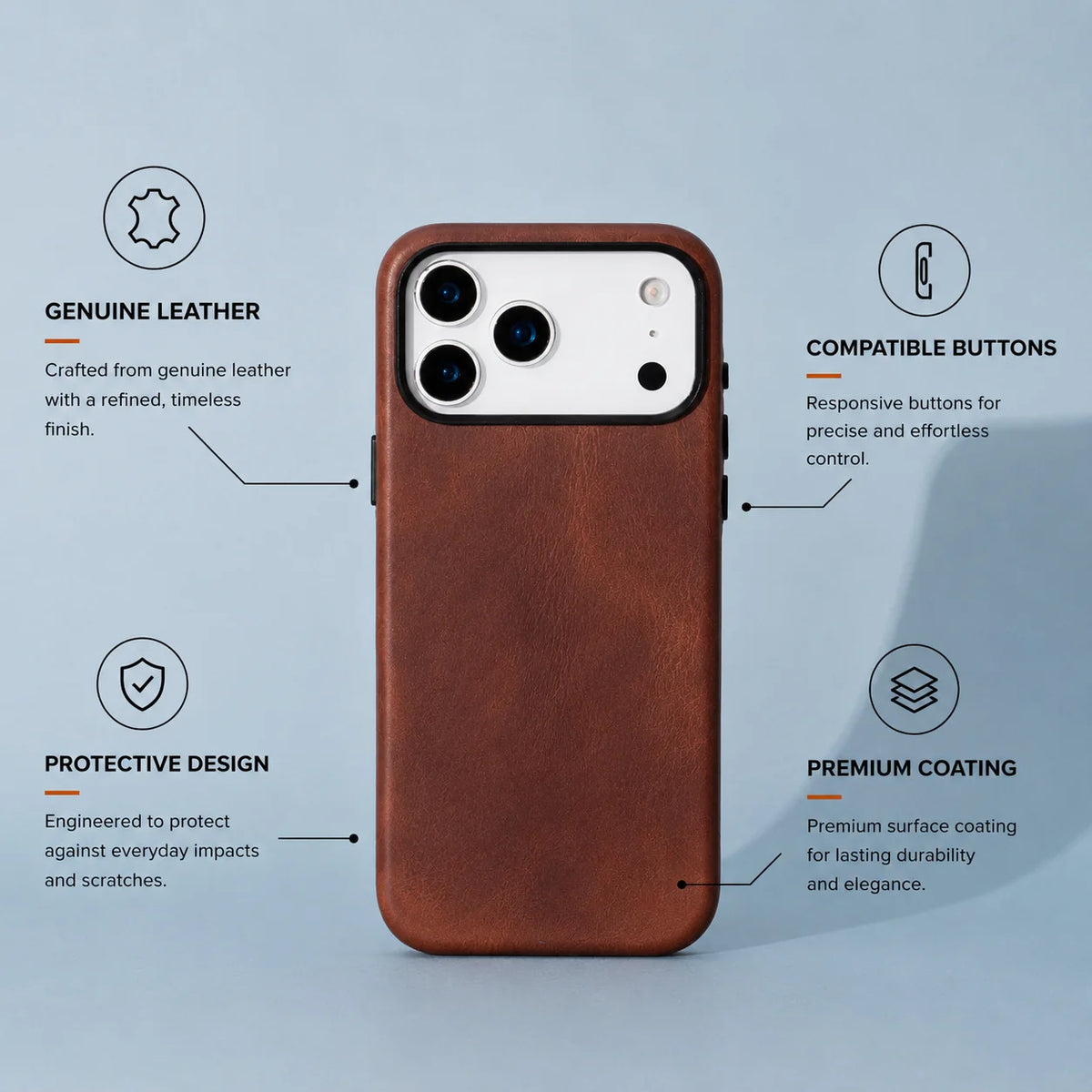 iPhone  17 Pro Leather Case - Prestige