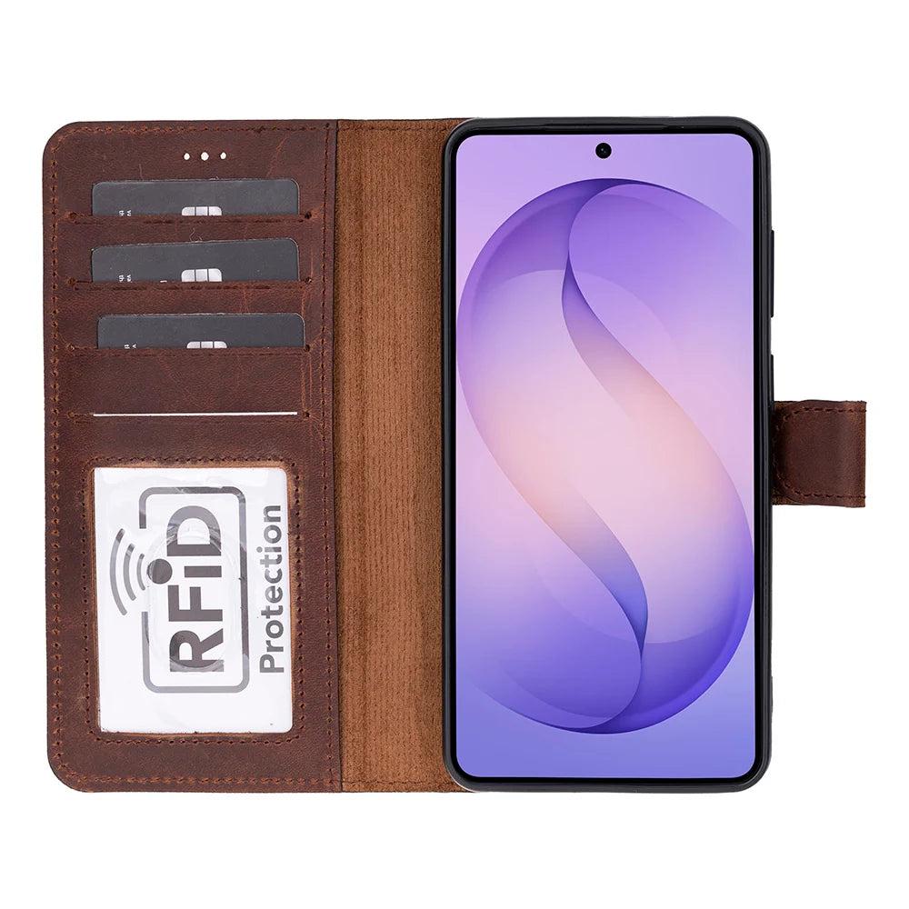 Magic Samsung Galaxy S26 Detachable Leather Wallet Case