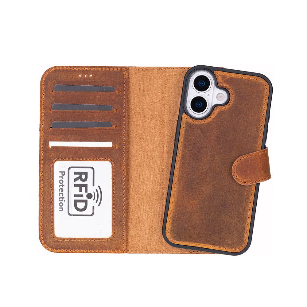 iPhone 17 Leather Detachable Wallet Case - Magic Wallet