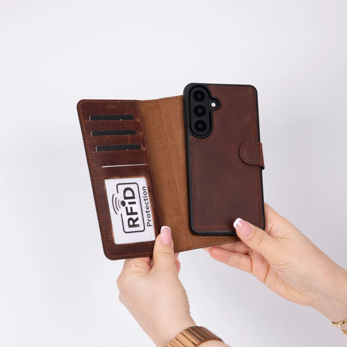 Magic Samsung Galaxy S26 Detachable Leather Wallet Case