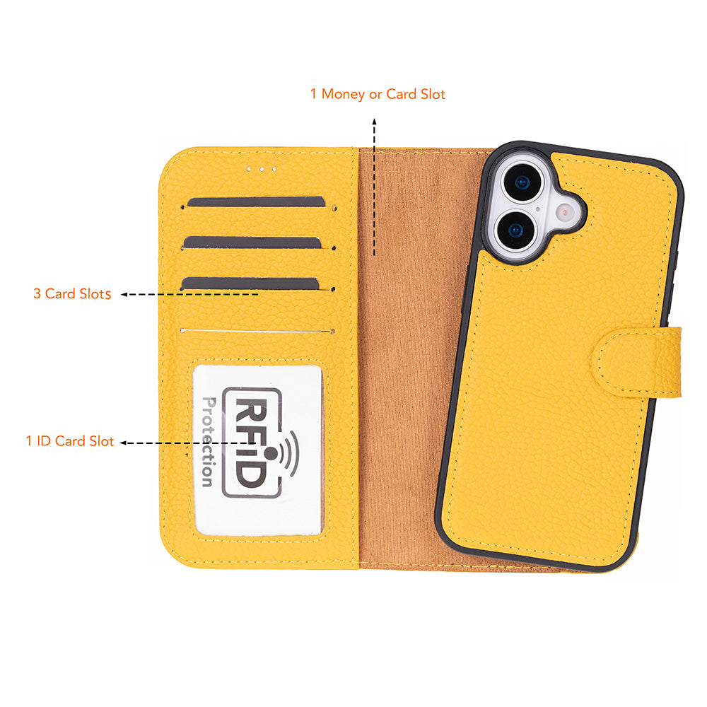 iPhone 17 Leather Detachable Wallet Case - Magic Wallet