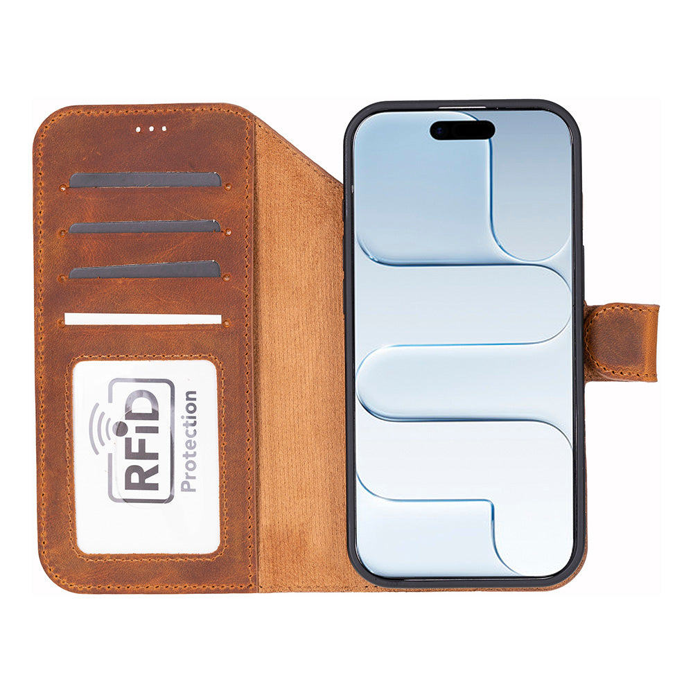 iPhone 17 Leather Detachable Wallet Case - Magic Wallet