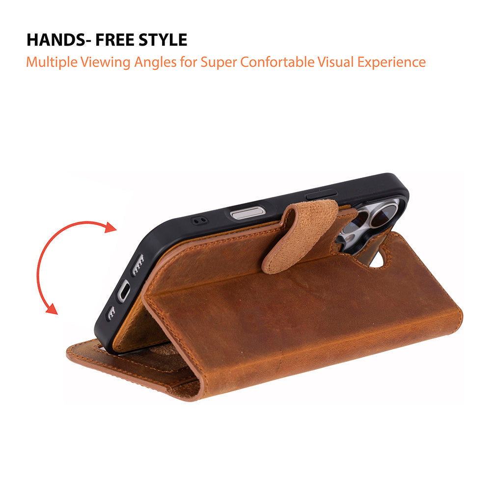 iPhone 17 Leather Detachable Wallet Case - Magic Wallet