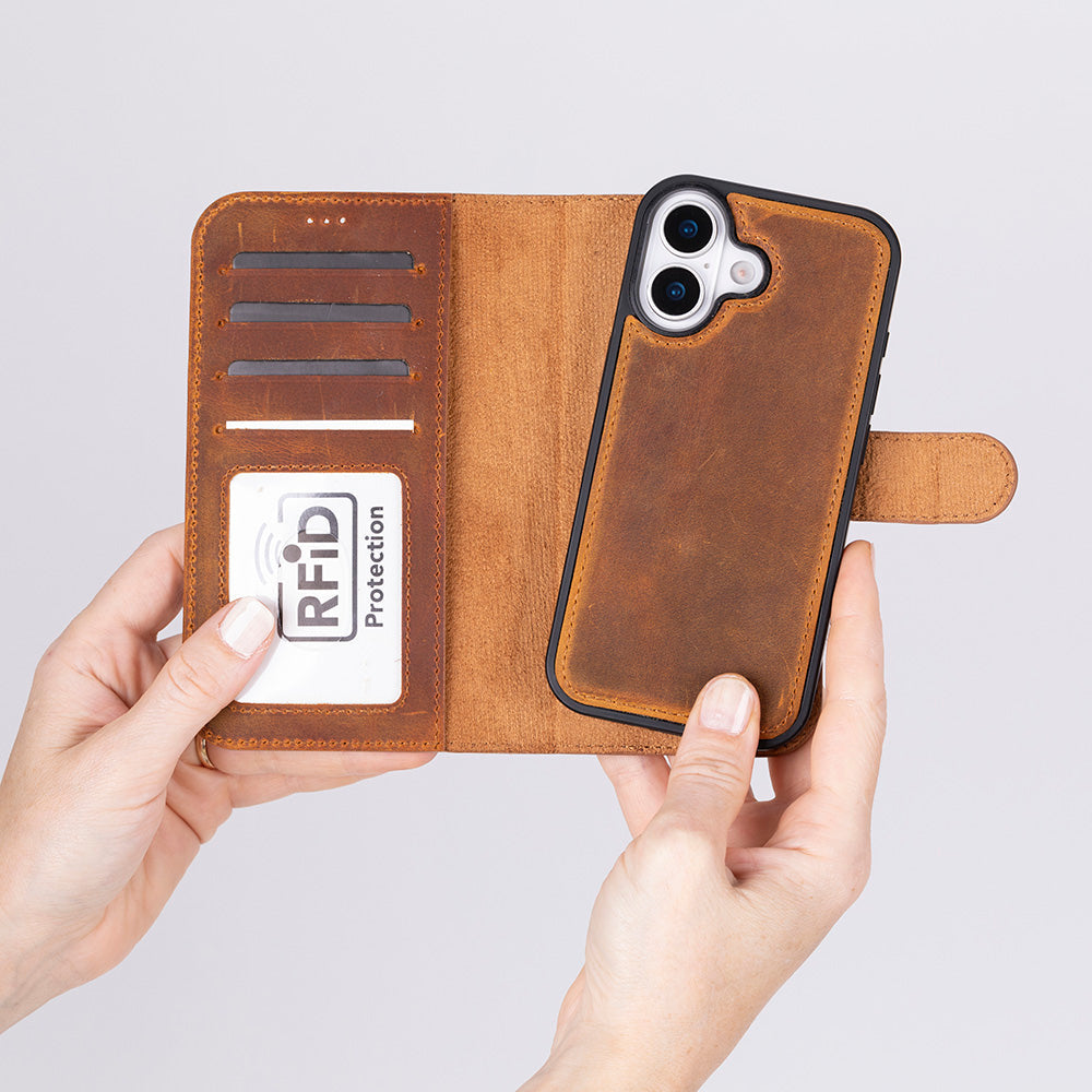 iPhone 17 Leather Detachable Wallet Case - Magic Wallet