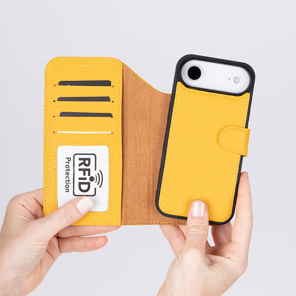 iPhone 17 Air Leather Detachable Wallet Case - Magic Wallet