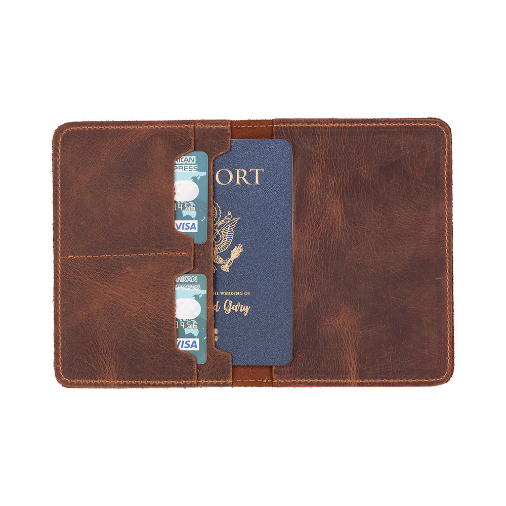 Leather Passport Wallet - Avventura