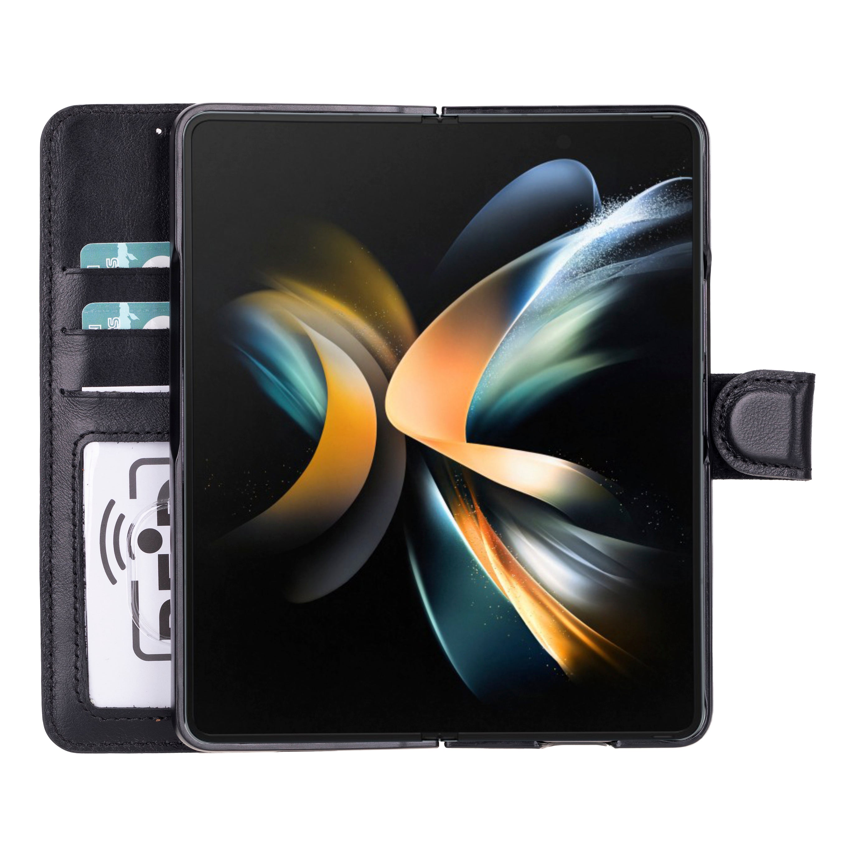 Leder-ID-Brieftasche für Samsung Galaxy Z Fold 5 – Magic Wallet