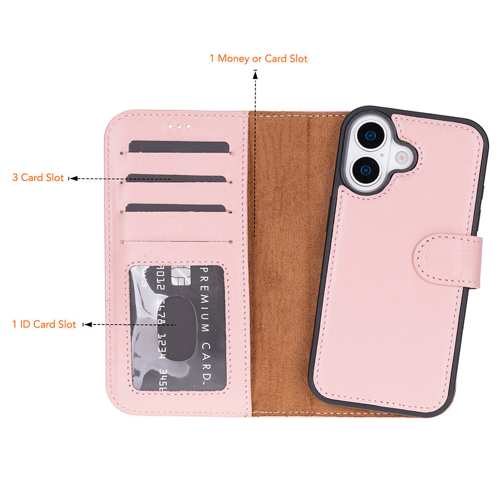 iPhone 17 Leather Detachable Wallet Case - Magic Wallet