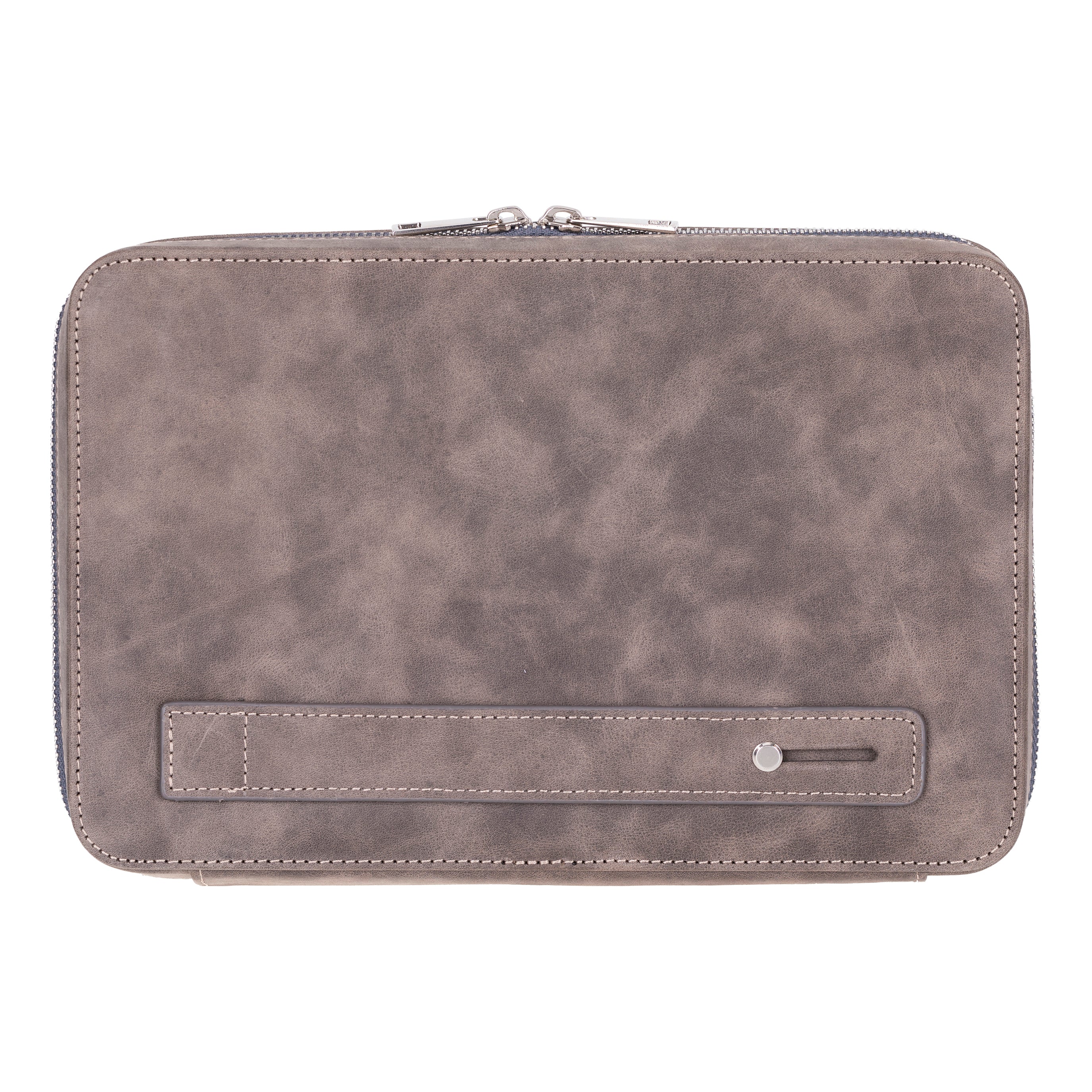 Organiseur de câbles de voyage en cuir véritable