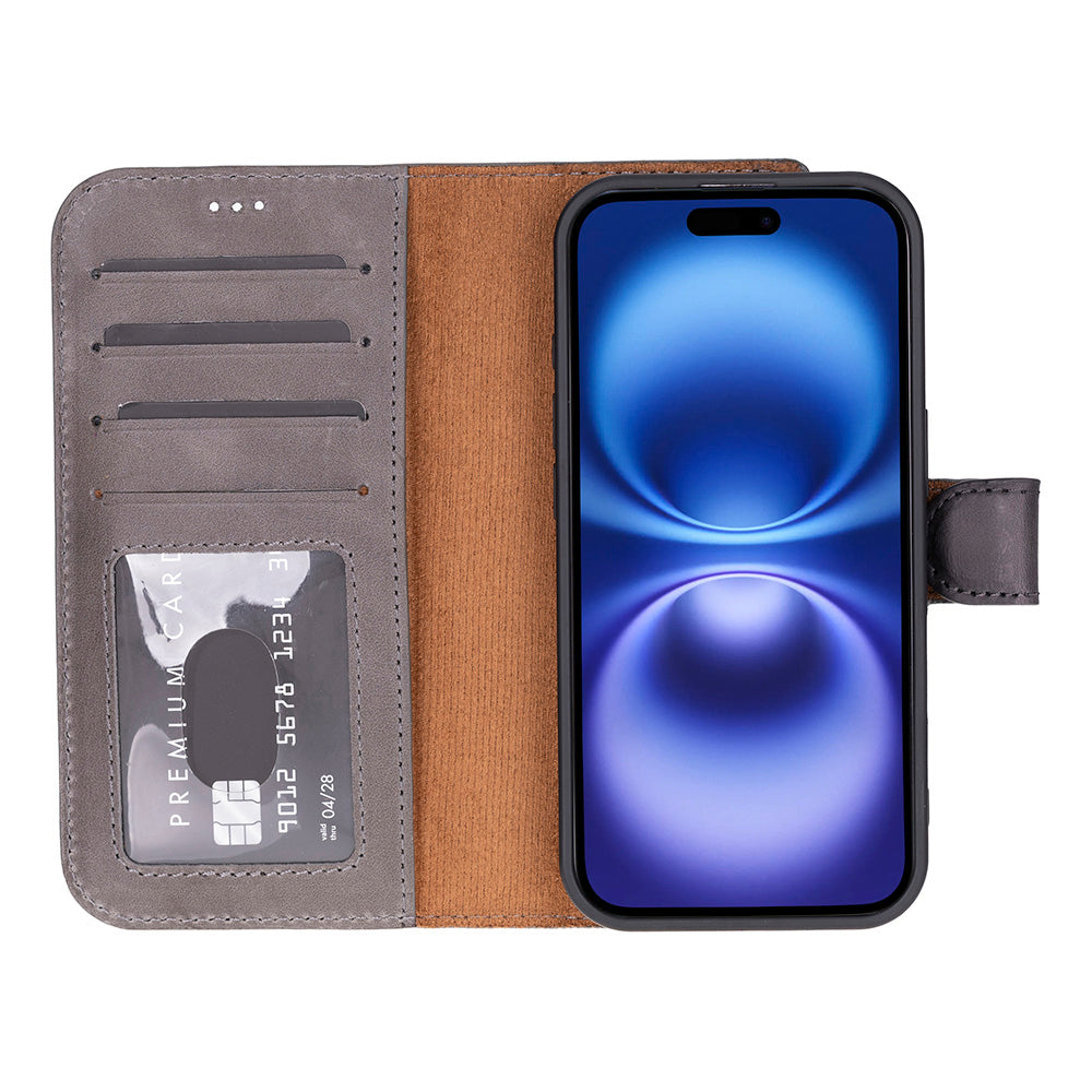 iPhone 17 Leather Detachable Wallet Case - Magic Wallet
