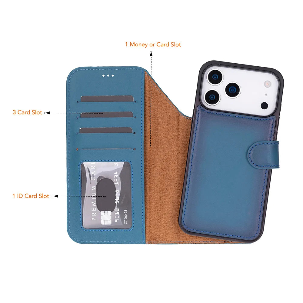 iPhone 18 Pro Max Leather Detachable Wallet Case - Magic