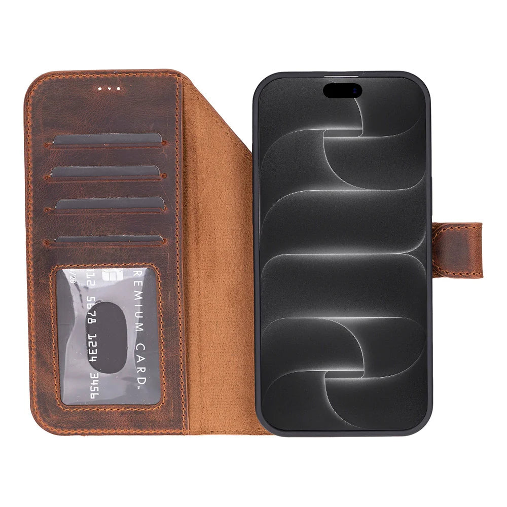 iPhone 18 Pro Leather Detachable Wallet Case - Magic