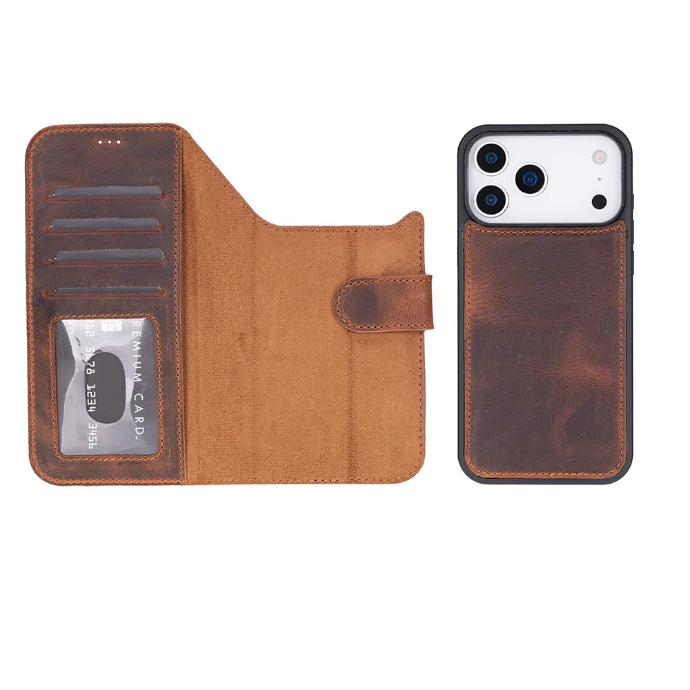 iPhone 18 Pro Max Leather Detachable Wallet Case - Magic