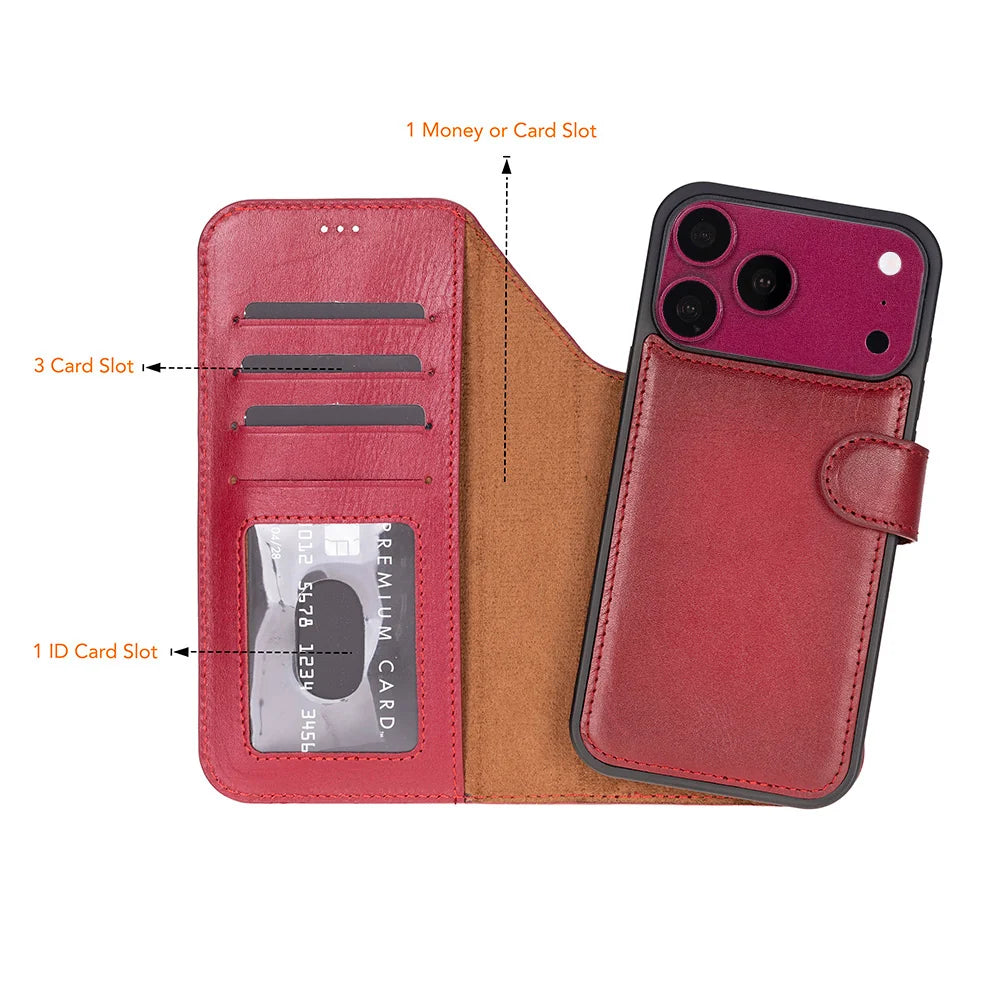iPhone 18 Pro Leather Detachable Wallet Case - Magic