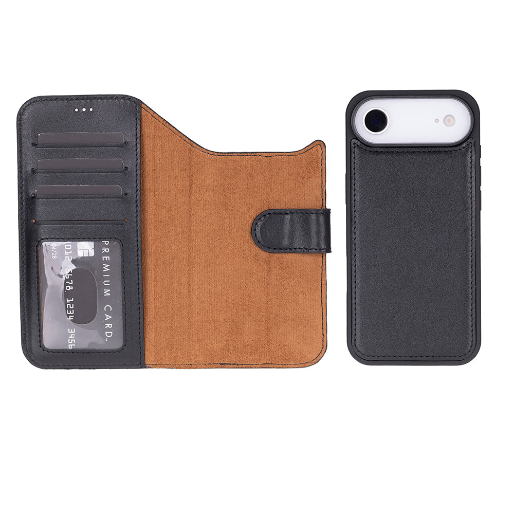 iPhone 17 Air Leather Detachable Wallet Case - Magic Wallet