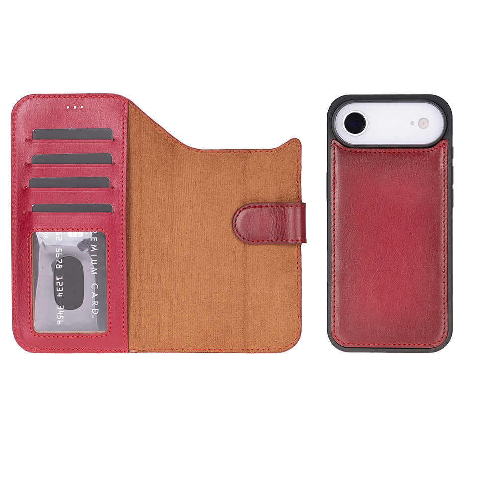 iPhone 17 Air Leather Detachable Wallet Case - Magic Wallet