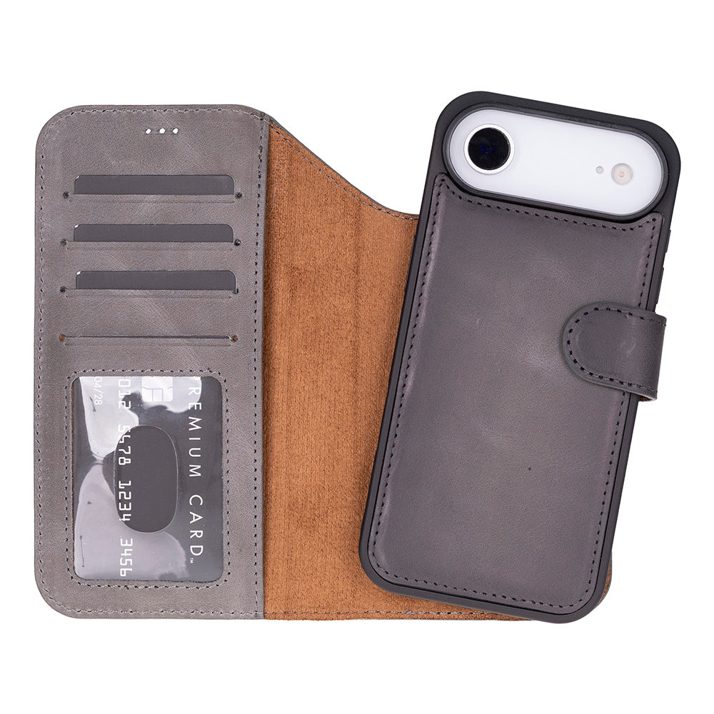iPhone 17 Air Leather Detachable Wallet Case - Magic Wallet