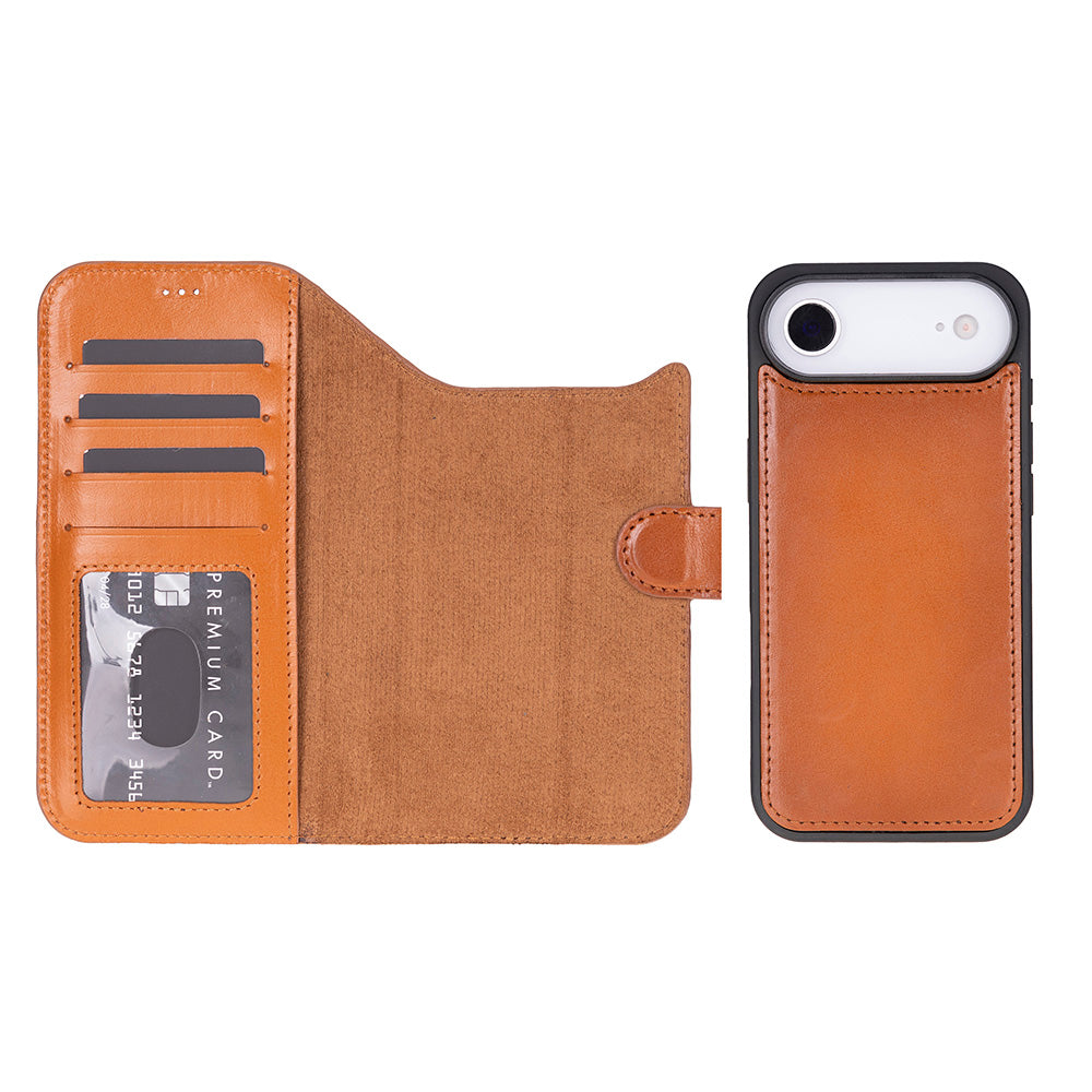 iPhone 17 Air Leather Detachable Wallet Case - Magic Wallet