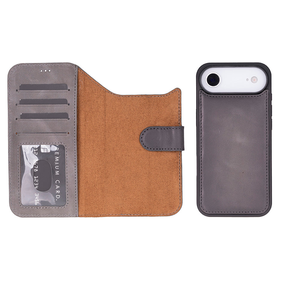 iPhone 17 Air Leather Detachable Wallet Case - Magic Wallet