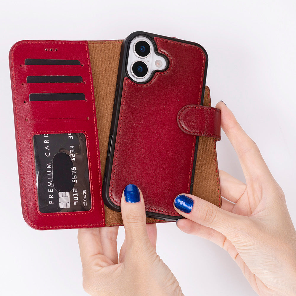iPhone 17 Leather Detachable Wallet Case - Magic Wallet