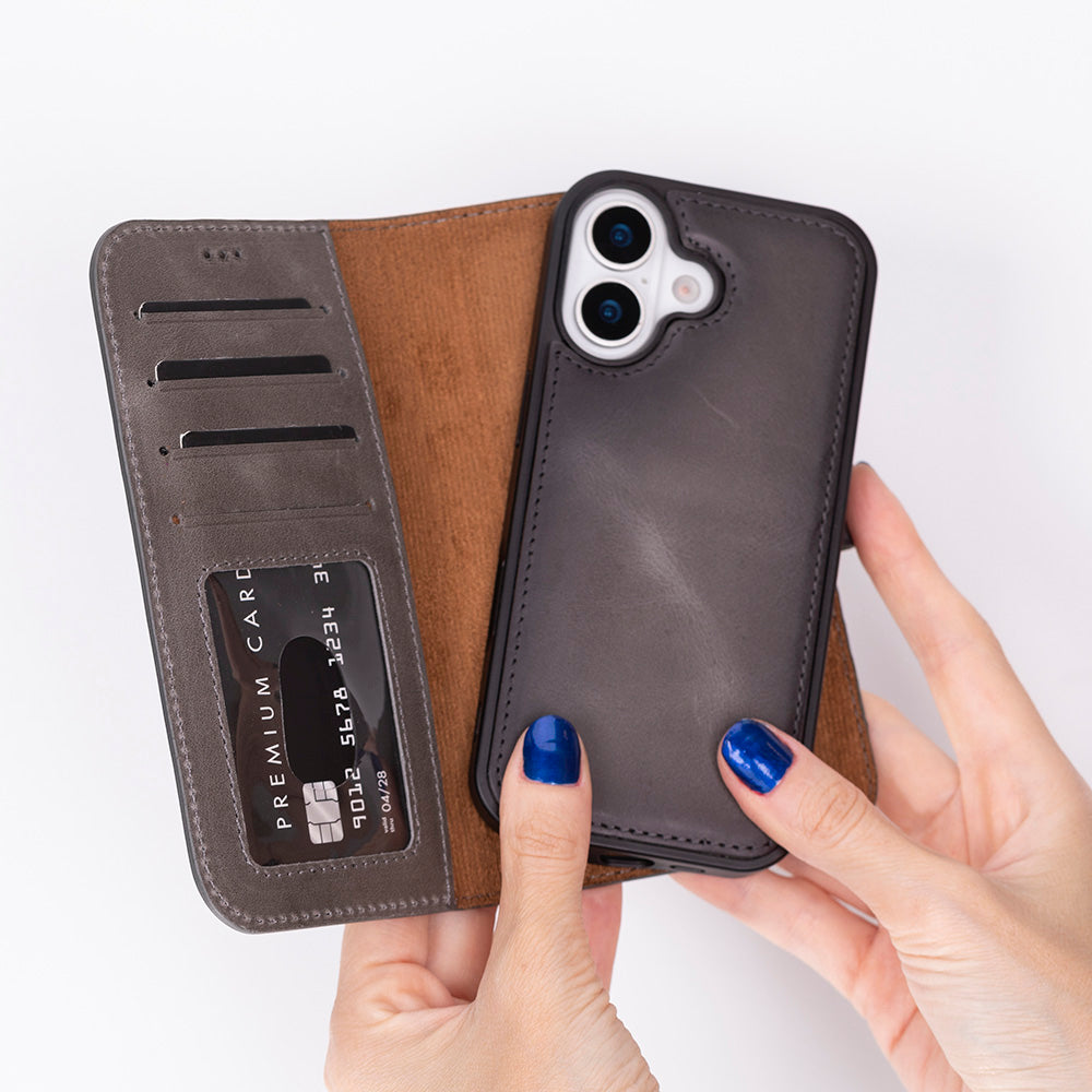 iPhone 17 Leather Detachable Wallet Case - Magic Wallet