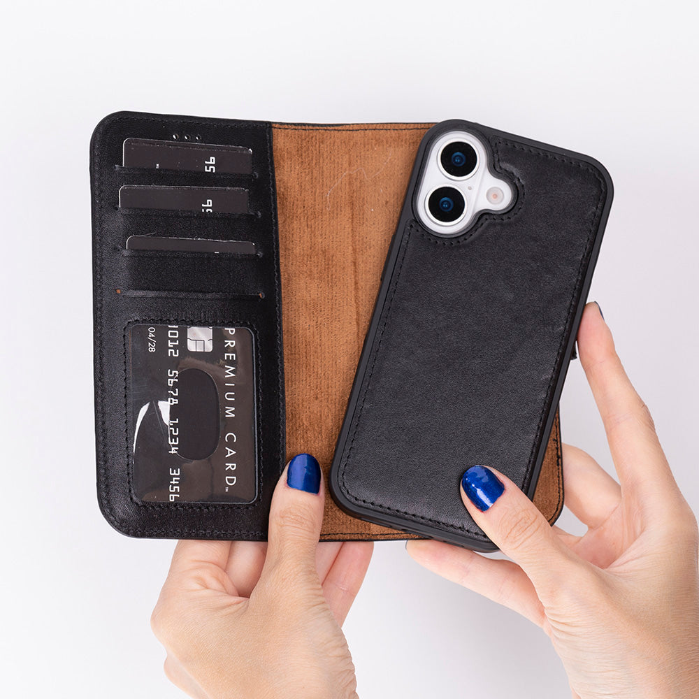 iPhone 17 Leather Detachable Wallet Case - Magic Wallet