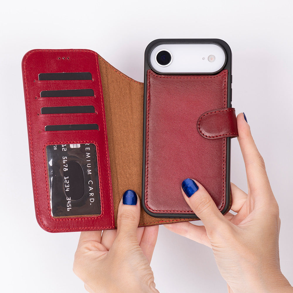 iPhone 17 Air Leather Detachable Wallet Case - Magic Wallet